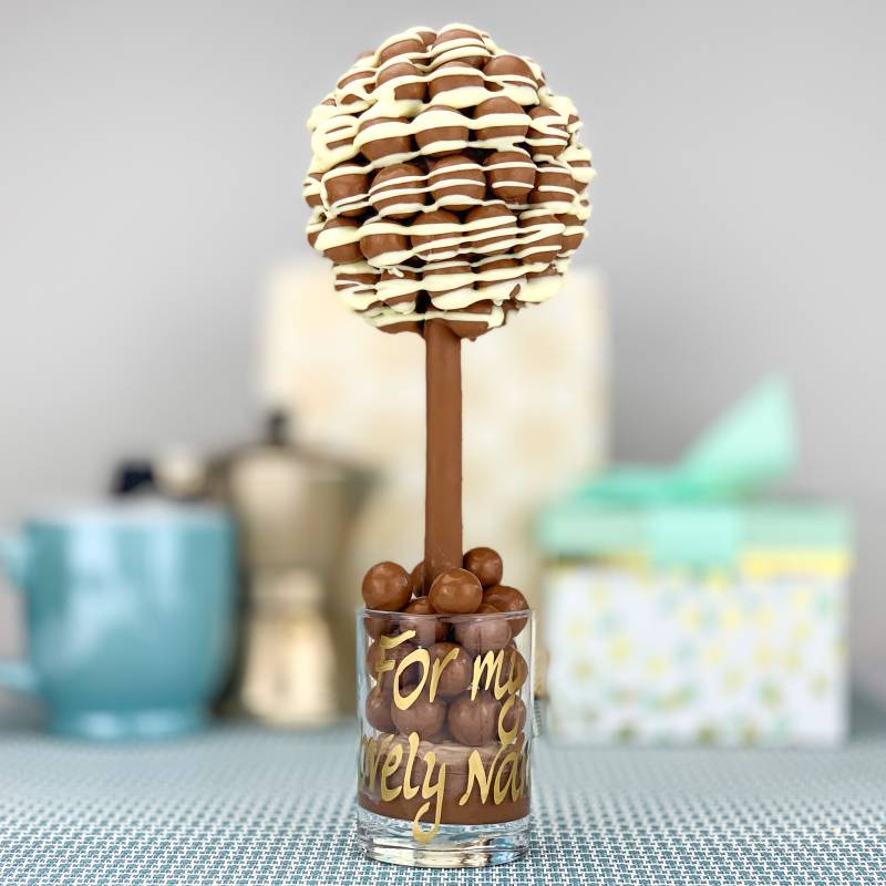 Personalised Malteser Drizzle Funky Sweet Tree 25cm