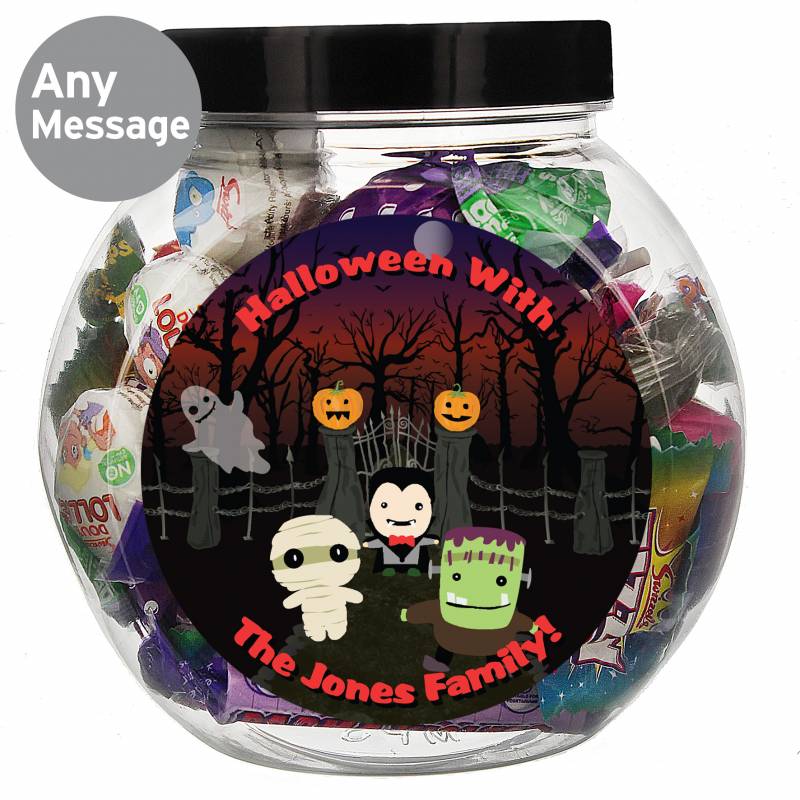 Personalised Halloween Sweet Jar